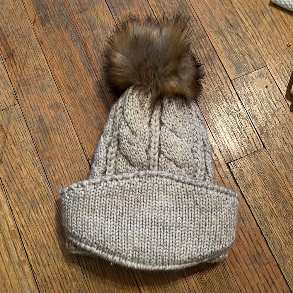 Anthropologie winter hat w/ detachable face cover